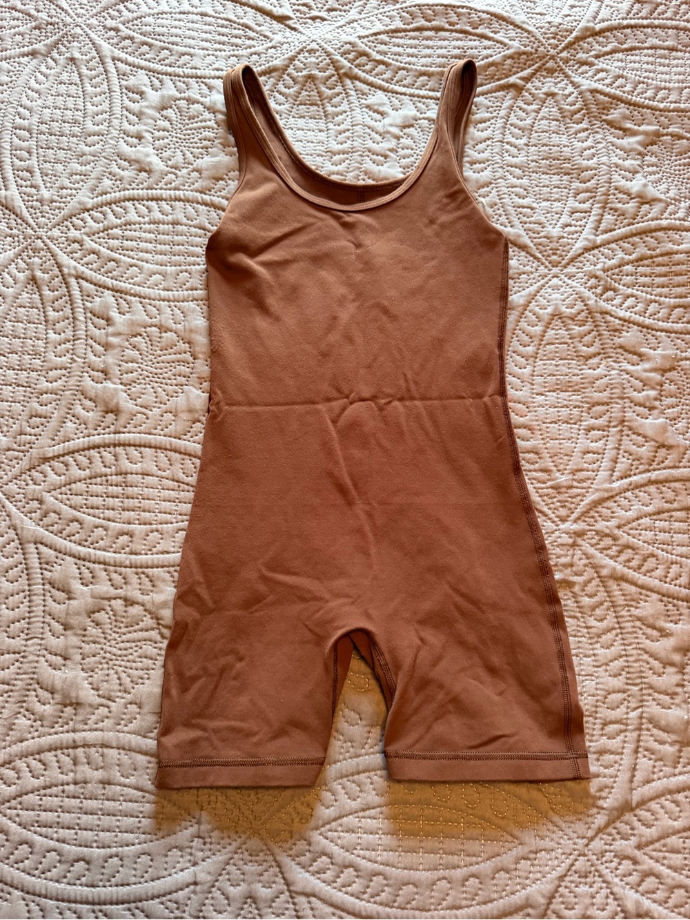 TnAction Biker short Jumpsuit - Brown XS